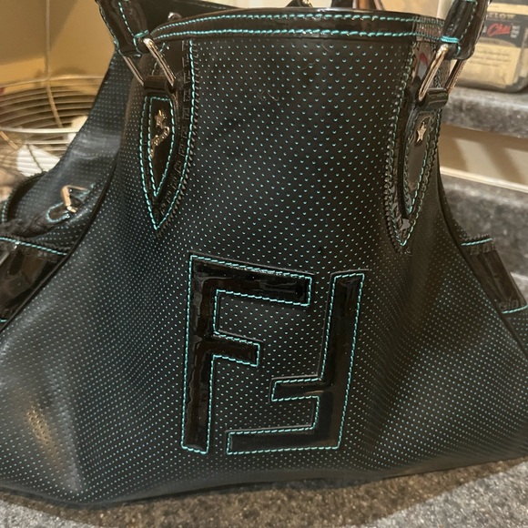 Fendi satchel handbag 18 l x 8 w x 13 h - Picture 4 of 5